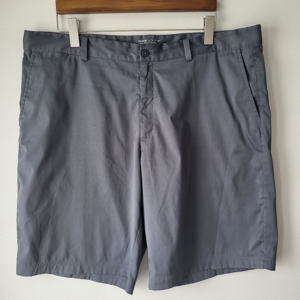 Nike golf tour performance dri-fit grey lightweight mens shorts Sz 40